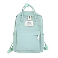 Load image into Gallery viewer, Women Hot Canvas Backpacks Candy Color Waterproof  School Bags for Teenagers Girls Laptop Backpacks Patchwork Backpack New 2019