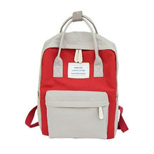 Load image into Gallery viewer, Women Hot Canvas Backpacks Candy Color Waterproof  School Bags for Teenagers Girls Laptop Backpacks Patchwork Backpack New 2019